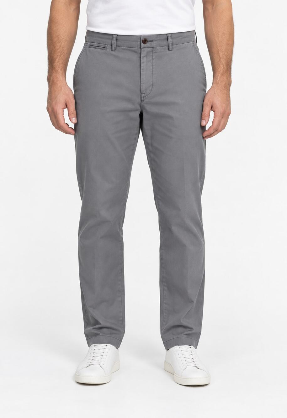 Polo Ralph Lauren Men's Gray Stretch Classic Fit Chino Pants 42x32 Cotton Twill